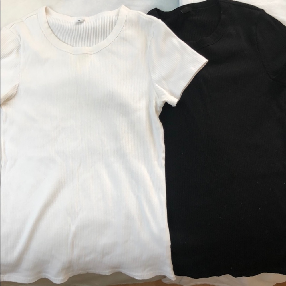 Uniqlo tees- one black and one white